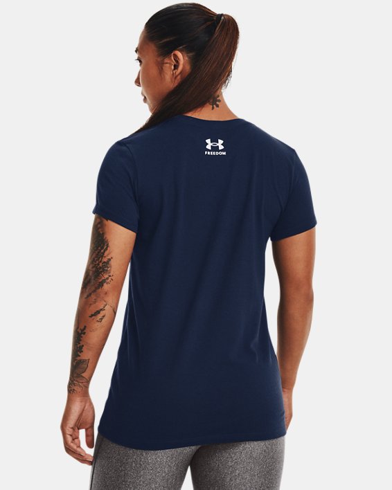Women's UA Freedom Hook T-Shirt, Navy, pdpMainDesktop image number 1